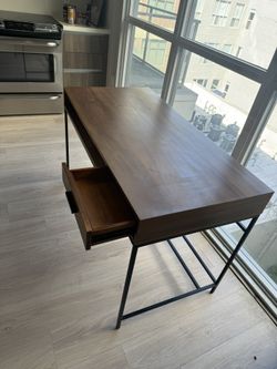 Hardwood desk
