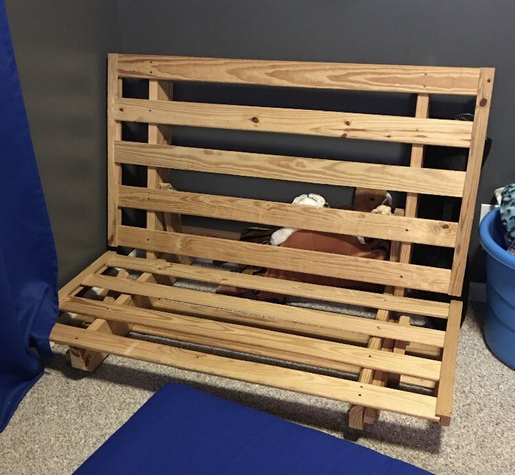 Wooden futon frame