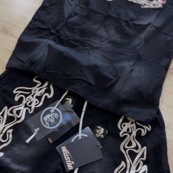 hellstar shirt and short