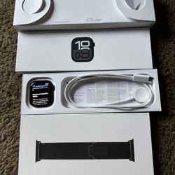 Apple Watch Series 10 (GPS) 46mm Aluminum With Band , Jet Black 