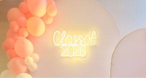 Class of 2026 neon light up sign