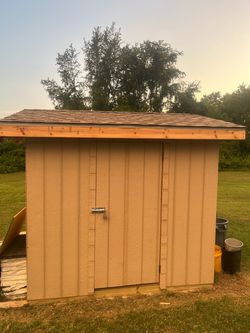 Outdoor Wood Storage Shed