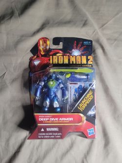 Marvel IRON MAN 2 Deep Dive Armor #06 3.75" Action Figure 2009 Hasbro
