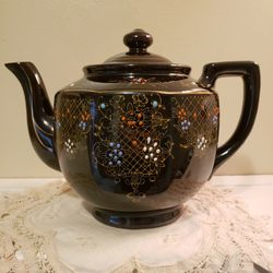 Large Redware Ceramic Teapot