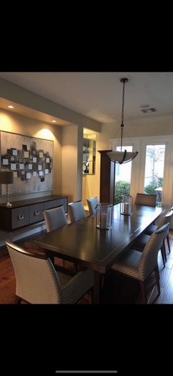 Lexington Dining Room Table With 8 Chairs Lexington Console with storage. Dining or family room con sole/server 68x18x34H 1700.00 