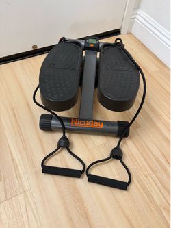 Stair stepper with resistance bands