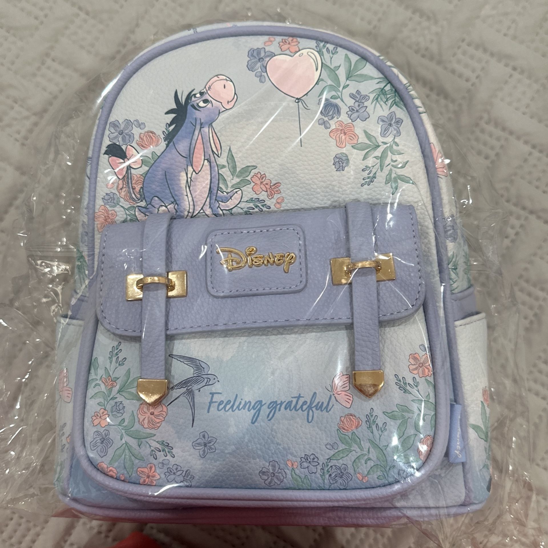 Disney Winnie The Pooh Eeyore Wondapop 11in Vegan Leather Mini Backpack