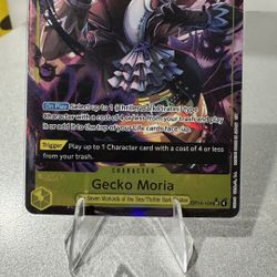 Gecko Moria - OP14-104 (Alternate Art) - The Azure Sea's Seven (OP14)