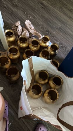 Gold vases for $20 for all of them