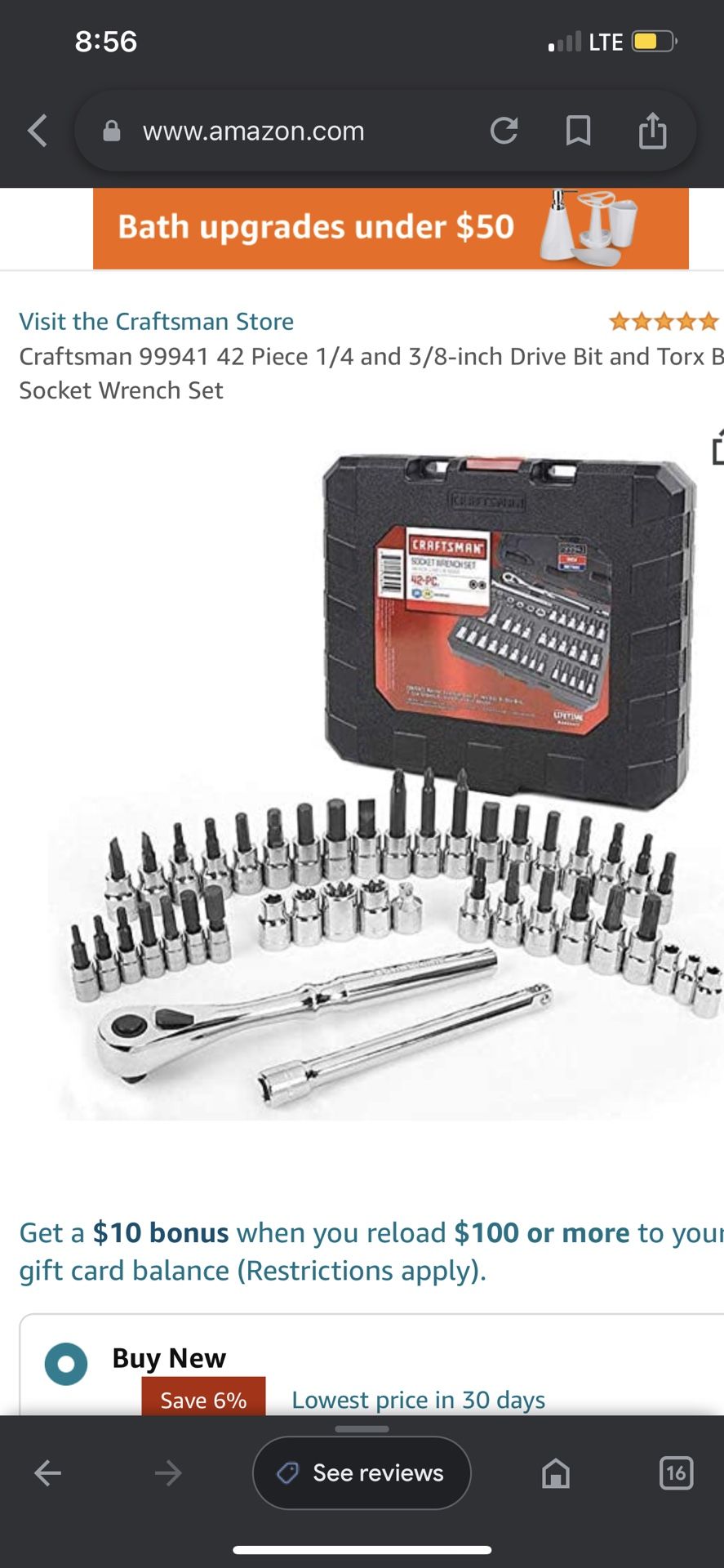 CRAFTSMAN SOCKET WRENCH SET 42 PC !NEW!!!