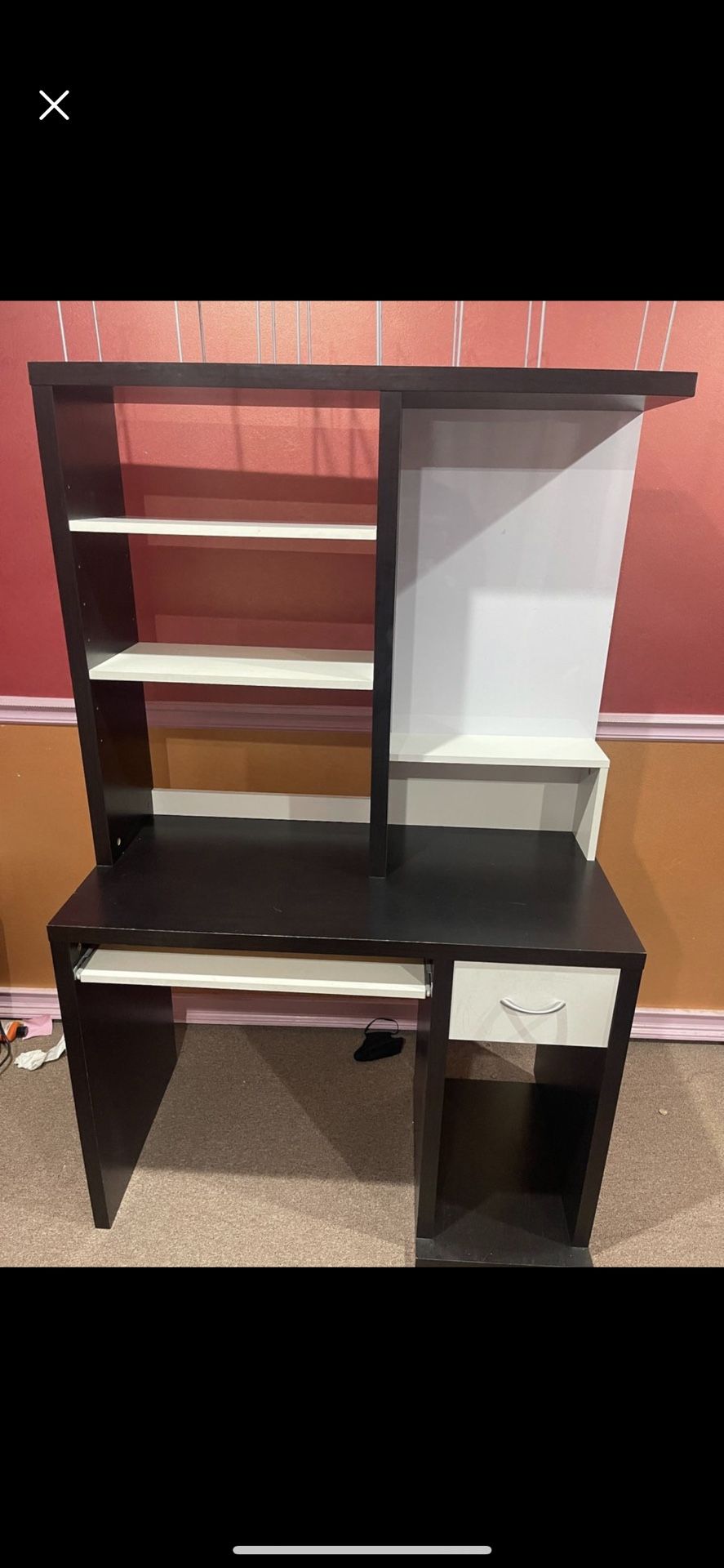 IKEA DESK WITH SHELVES AND WHITE BOARD 2 AVAILABLE