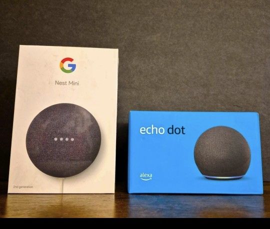 🔥Bundle: Google Nest Mini (2nd Gen) & Amazon Echo Dot - Smart Home Assistants