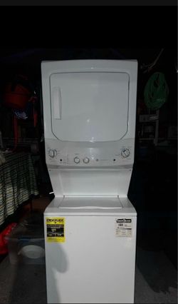 GE stacked washer and dryer
