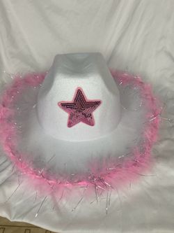 white cowgirl costume hat