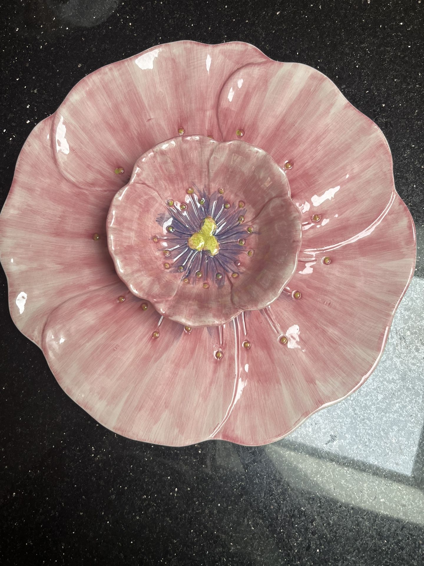 Maxcera plater with bowl 17’ New spring collection