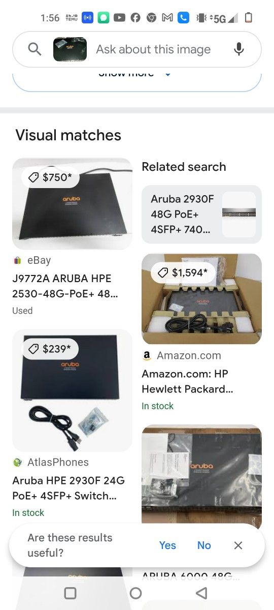 Aruba 2930F 48G PoE+ 4SFP+ 740W Gigabit Switch