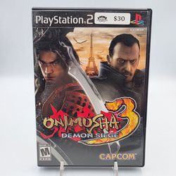 Onimusha 3: Demon Siege - Sony PlayStation 2 PS2 - Tested W/ Manual FAST SHIPING