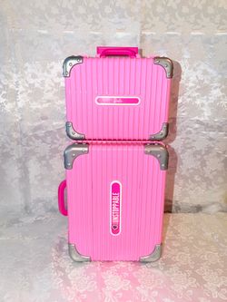 Barbie hard plastic suit case for toddler size toddler ages 3+