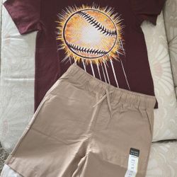 Boy's Short And Tee Set Size 4T 