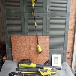 Sun Joe 24V IONMAX Cordless Garden Combo Kit | Leaf Blower | Grass Trimmer | Hedge Trimmer