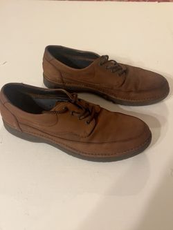 Rockport Men’s Brown Leather Shoes – Size 12 M – Made in Hungary