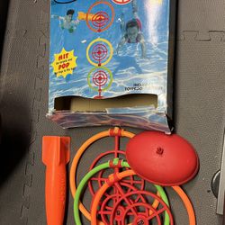 NEW Pool Toy-Toypedo Pop Ring Target Game