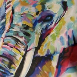 Abstract Elephant Painting/Poster/Wall Decore