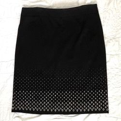 NWOT- Grace Elements black pencil skirt.  Back Zipper.  Sz 12