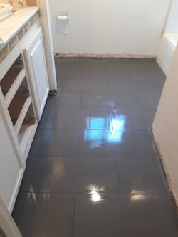 Tile installation