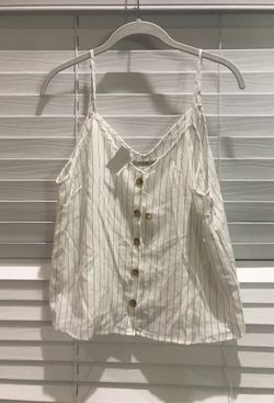 Pinstripe new top spaghetti strap