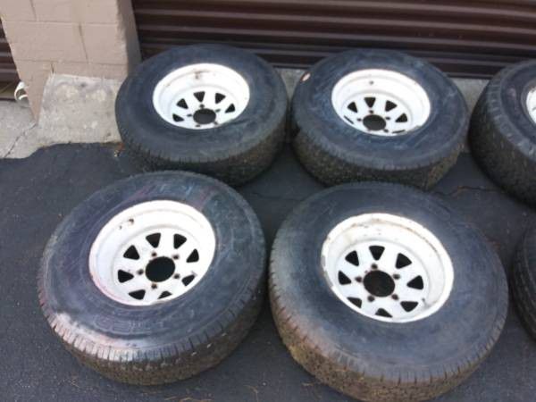 15x8 steel wagon wheels. 5 on 5.5 lugs, Dodge, Ford, Jeep, more