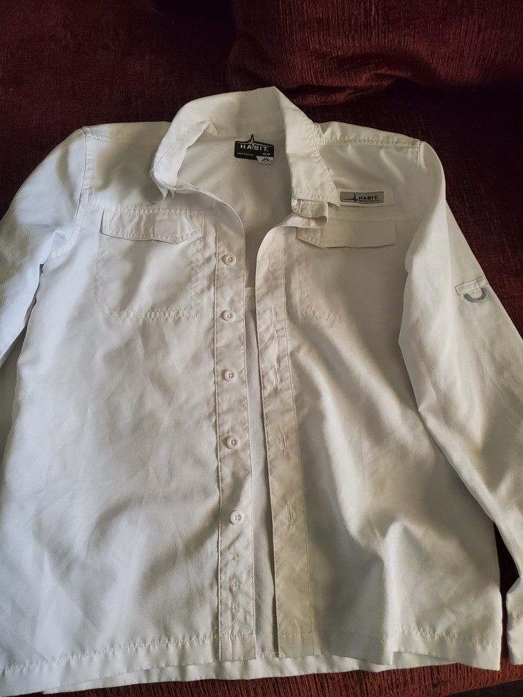 HABIT YOUTH SIZE M FISHING SHIRT New