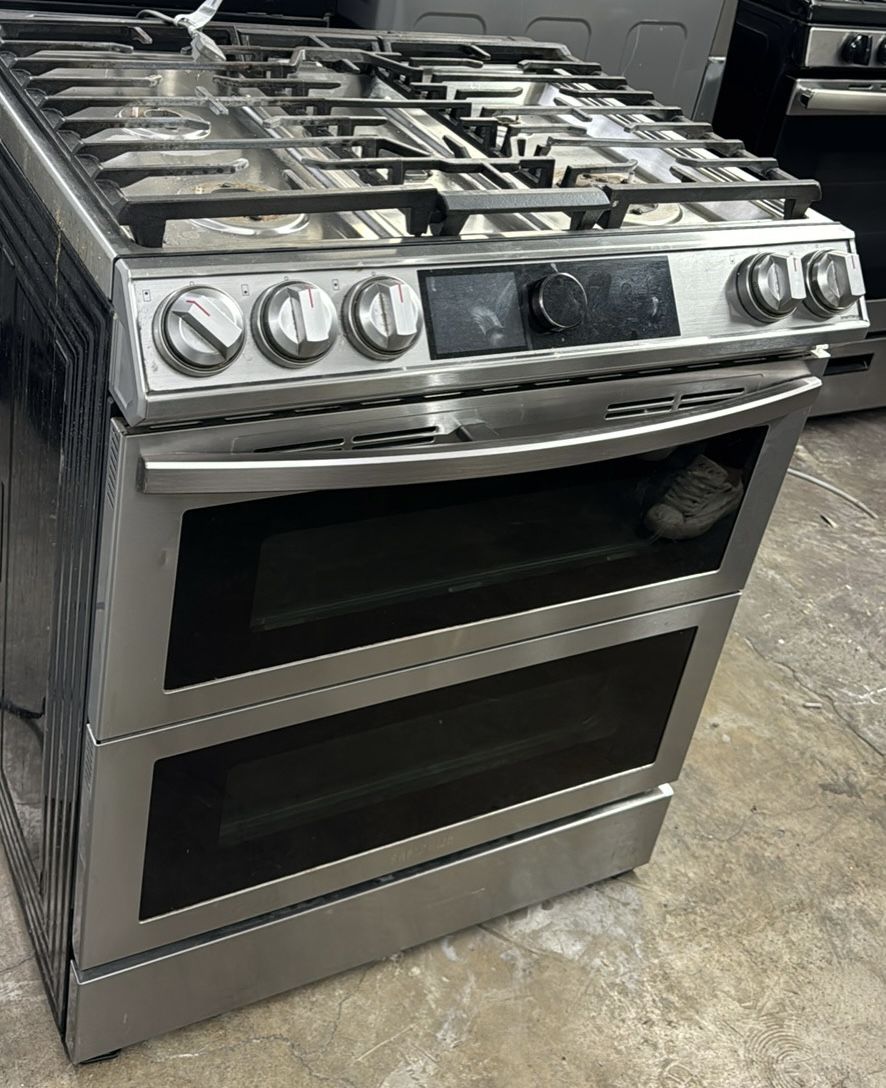 Samsung Double Oven Stainless Steel Gas Range