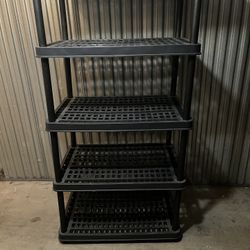Tall Plastic Storage Rack