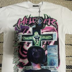 White Hellstar T-shirt Size Large