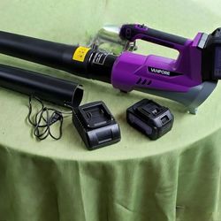 Leaf Blower Cordless：580 CFM 6-Gear Wind Speed Regulation with 4.0Ah Battery Powered, Leaf Blower for Lawn Care, Yard, Grass, Patio, Blowing Leaves an