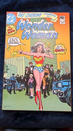Retro Comicbook  Wooden Wall Art Wonder-Woman