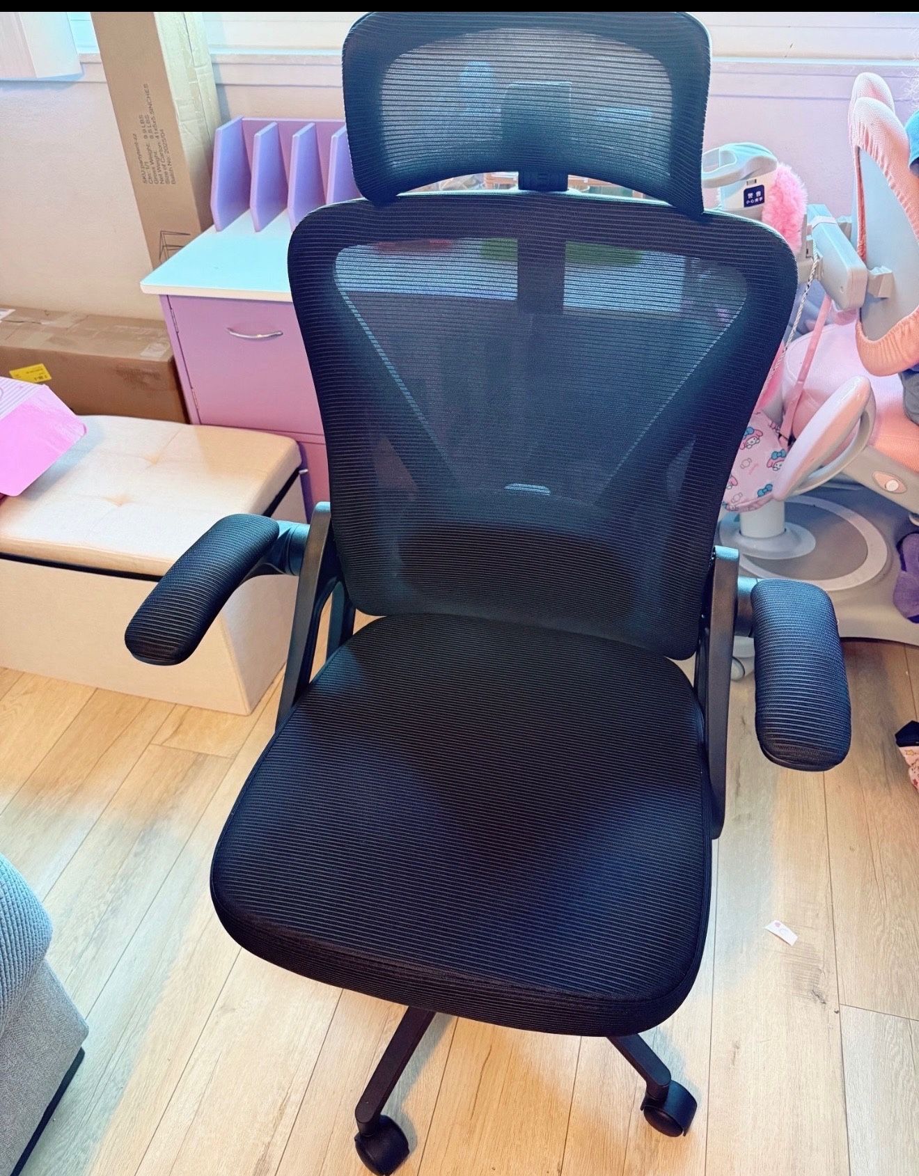 Ergonomic Office Chair 500LBS, High Back Desk Chair with Adjustable Lumbar Support, Mesh Computer Chair with Thicker Seat Cushion and Tilt Function f