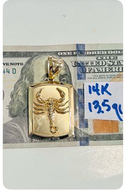 14K Solid Gold Pendant For Wedding 13.5Gr