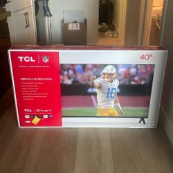 TCL 40 inch HDTV