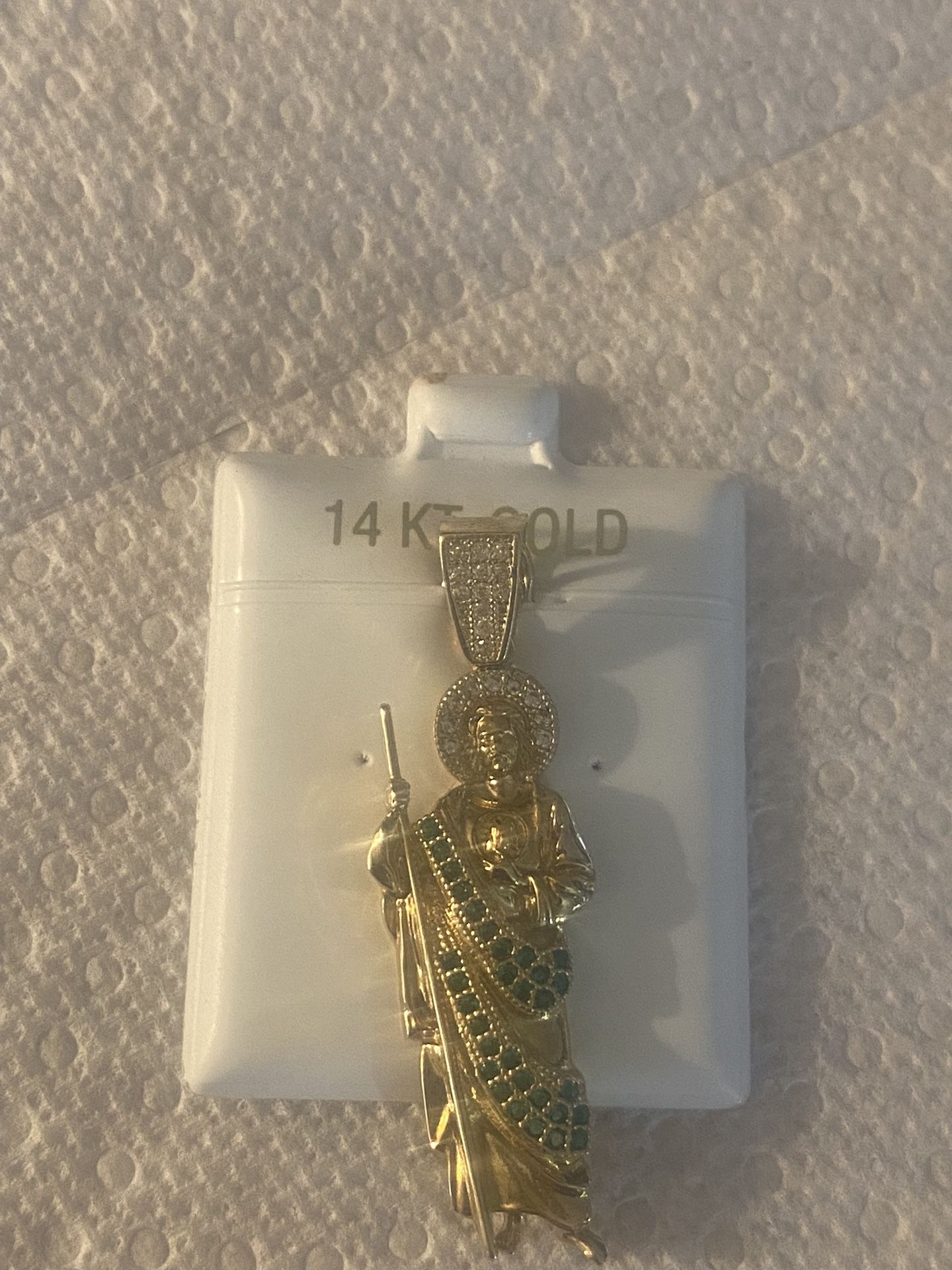 San Judas Charm 14kgold