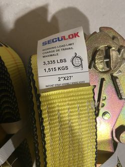 Seculok straps 2x27. 3,335LBS