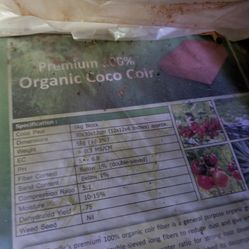 Organic Coconut Coir fiber blocks