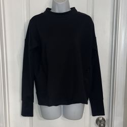 Athleta Black neck pullover sweater