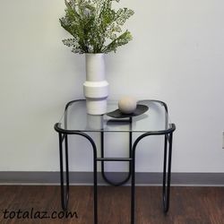 NEW Glass End Table 