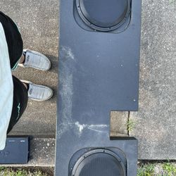 Bad Ass Ported Pro Box With Two Jl W312 With Db Drive 3500 Watt Amp