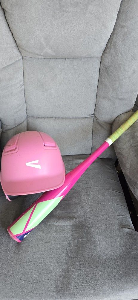 Tball helmet and bat