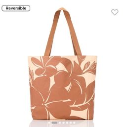 NWT - Aloha Collection Melia Reversible Tote - Sherbet on Toffee - Sold Out
