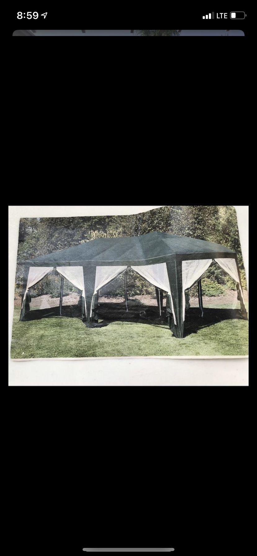 Canopy with screens that zip up
