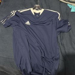 Dark Blue Adidas Shirt Large